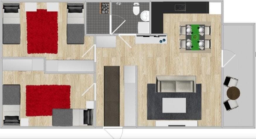 Kotimaailma Two bedroom apartment with private sauna Apartment in Finland