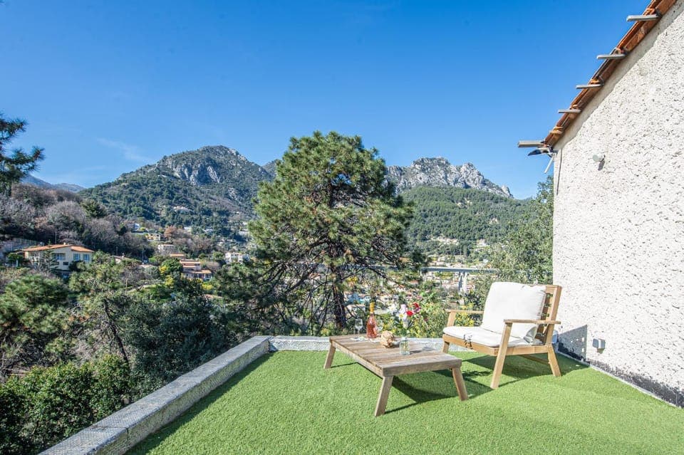 Patio, Natural landscape, Garden, Garden view, Mountain view