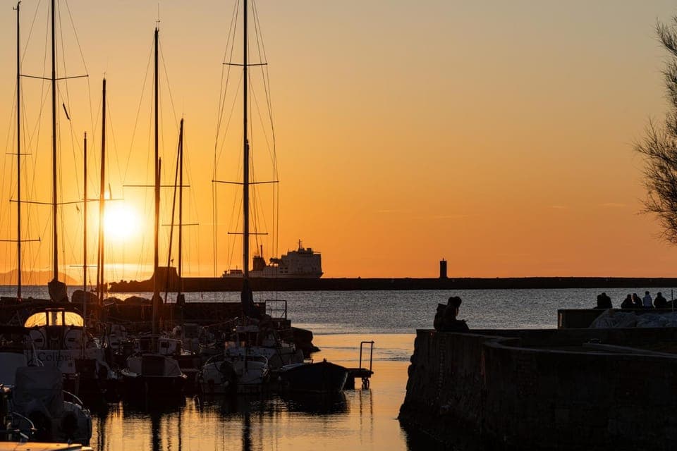 Natural landscape, Sea view, Sunset