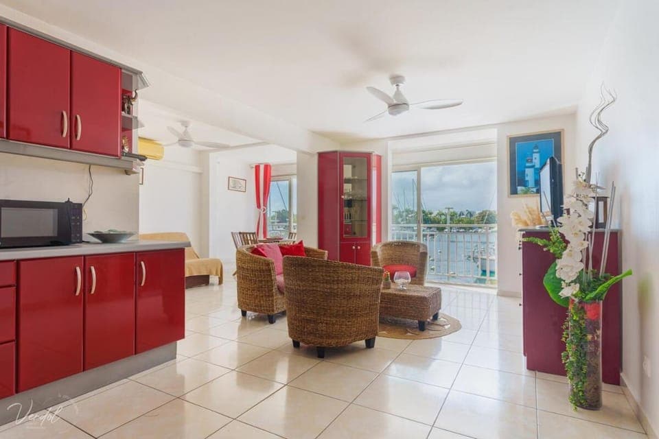 Appartement cosy vue sur la Marina Apartment in Le Gosier
