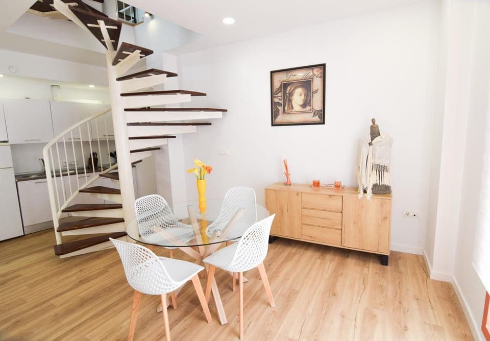 Kitchen or kitchenette, Living room, Dining area