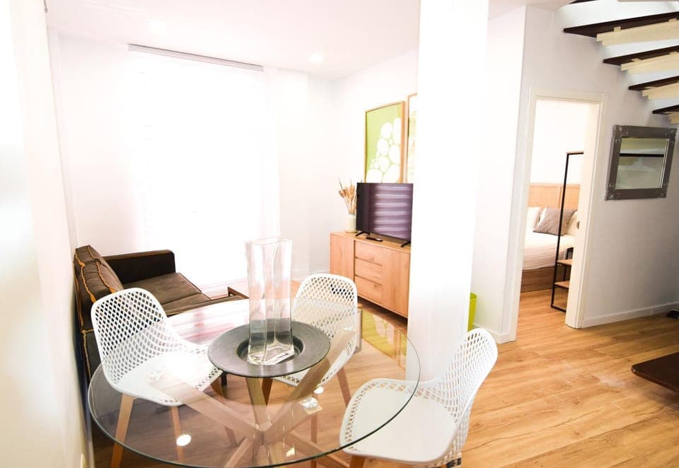 Living room, Seating area, Dining area