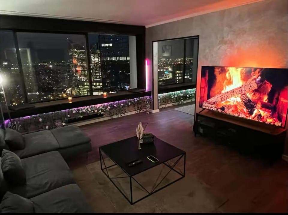 Bird's eye view, View (from property/room), Living room, City view, City view