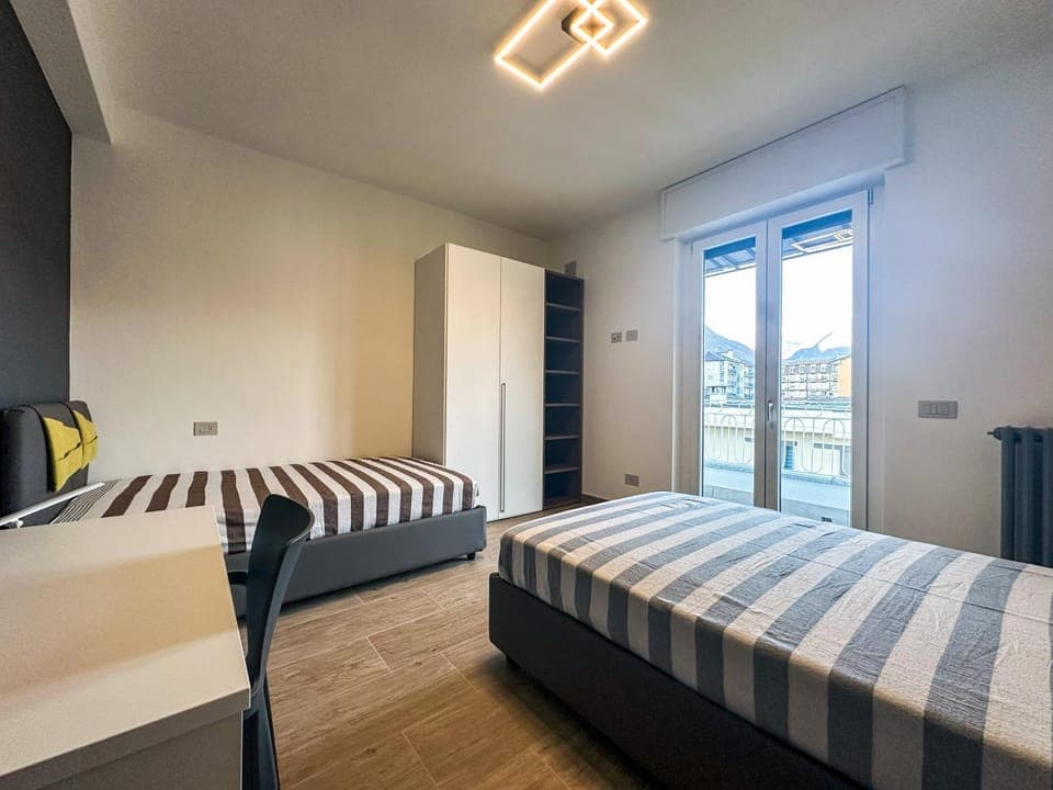 Bed, Photo of the whole room, Bedroom, wardrobe