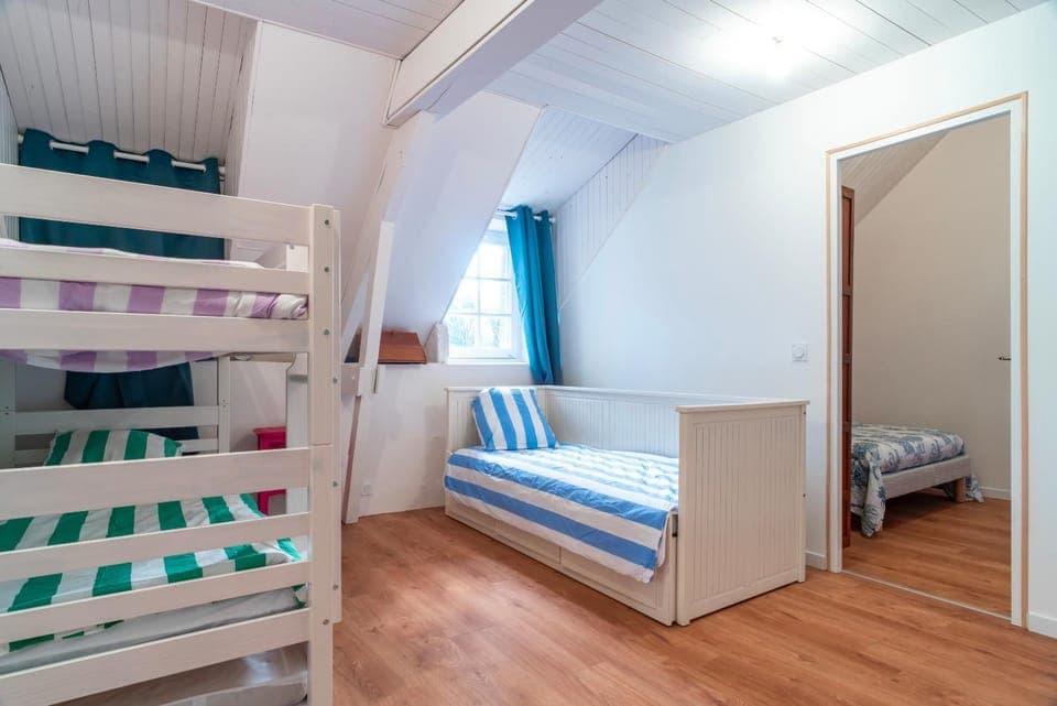 Bed, Photo of the whole room, Bedroom, bunk bed