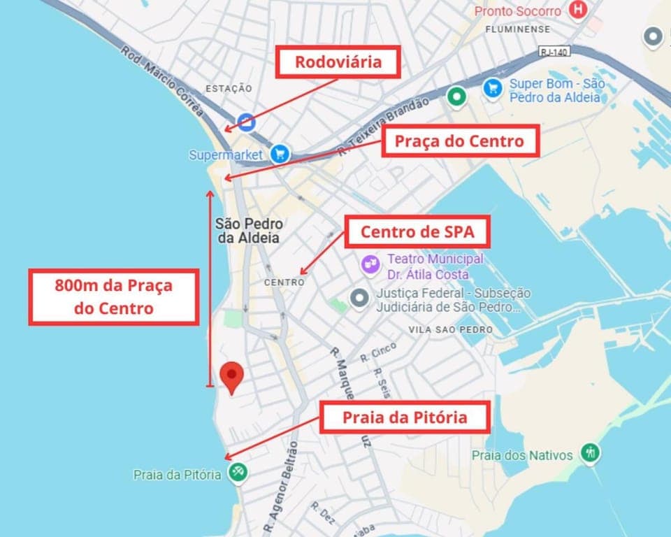 Apê 3Q with Ar Centro Perto de Tudo 50m da Lagoa Apartment in São Pedro da Aldeia