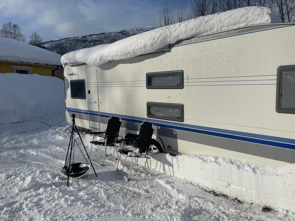 Campingvogn i nydelige Ramfjord Campground/ 
RV Resort in Troms Og Finnmark