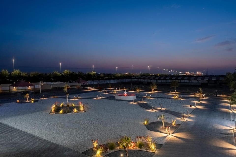 Night, Natural landscape, Garden, Garden view