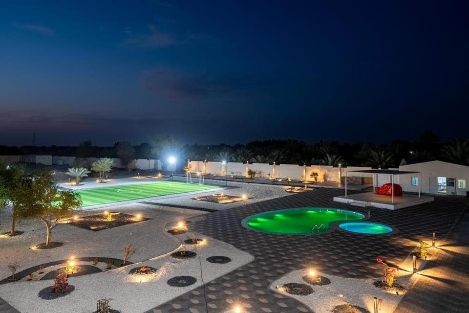 Natural landscape, Pool view, Swimming pool