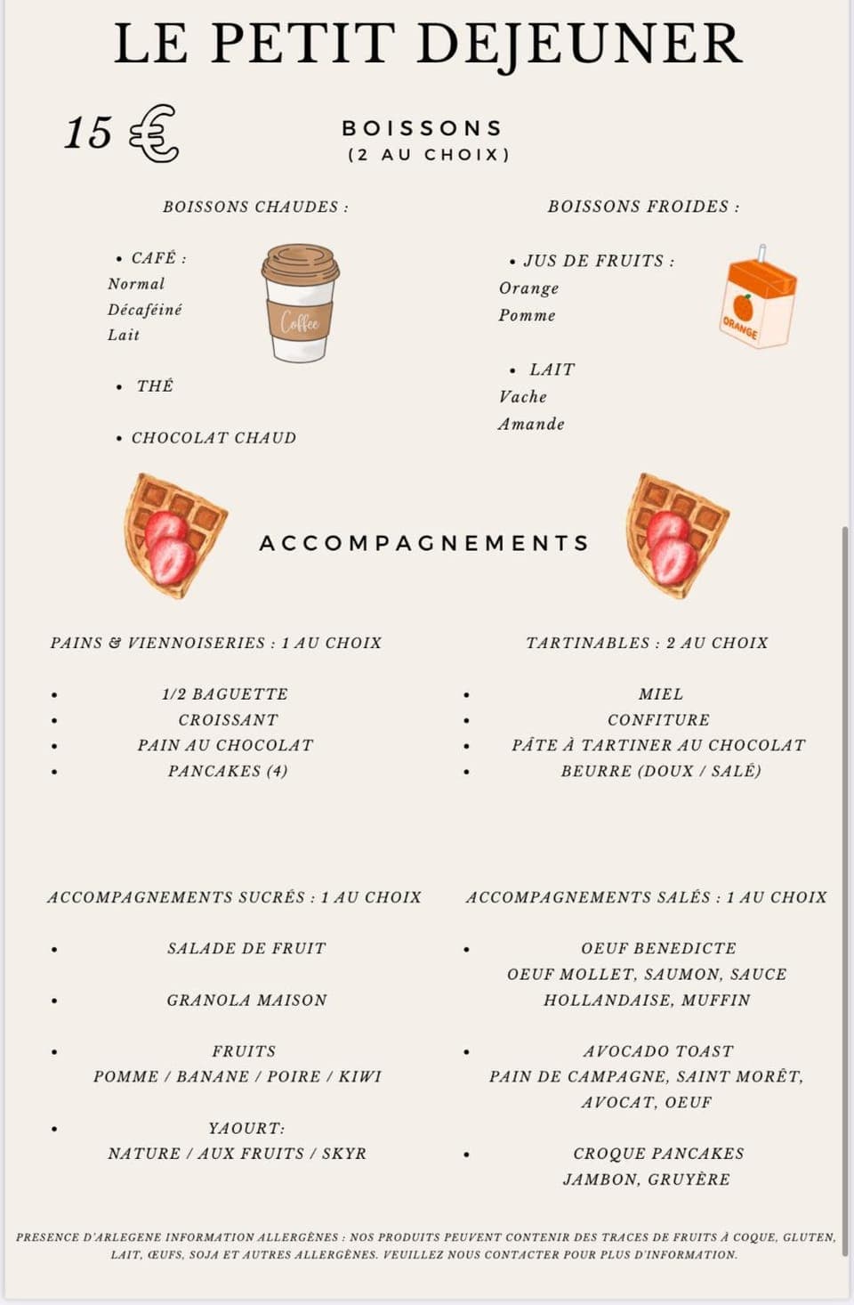 Continental breakfast