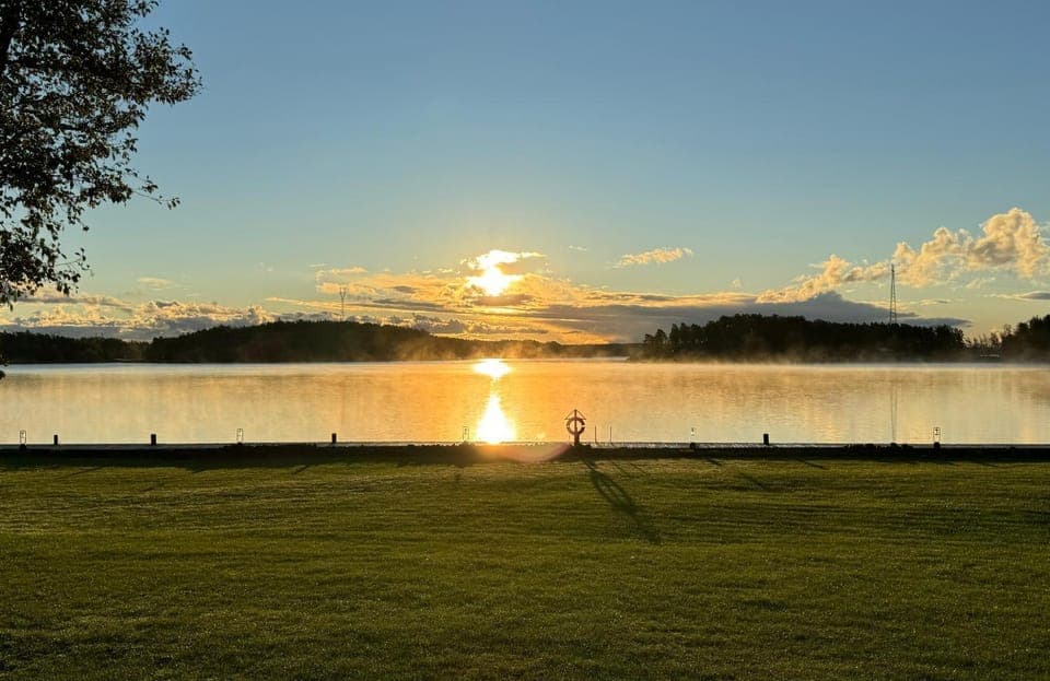 Natural landscape, Garden, Sea view, Sunrise