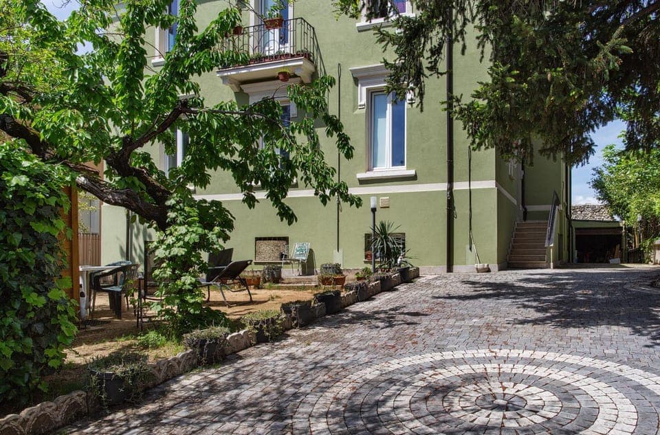 Property building, Garden view