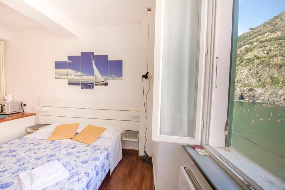 Bed, Living room, Sea view