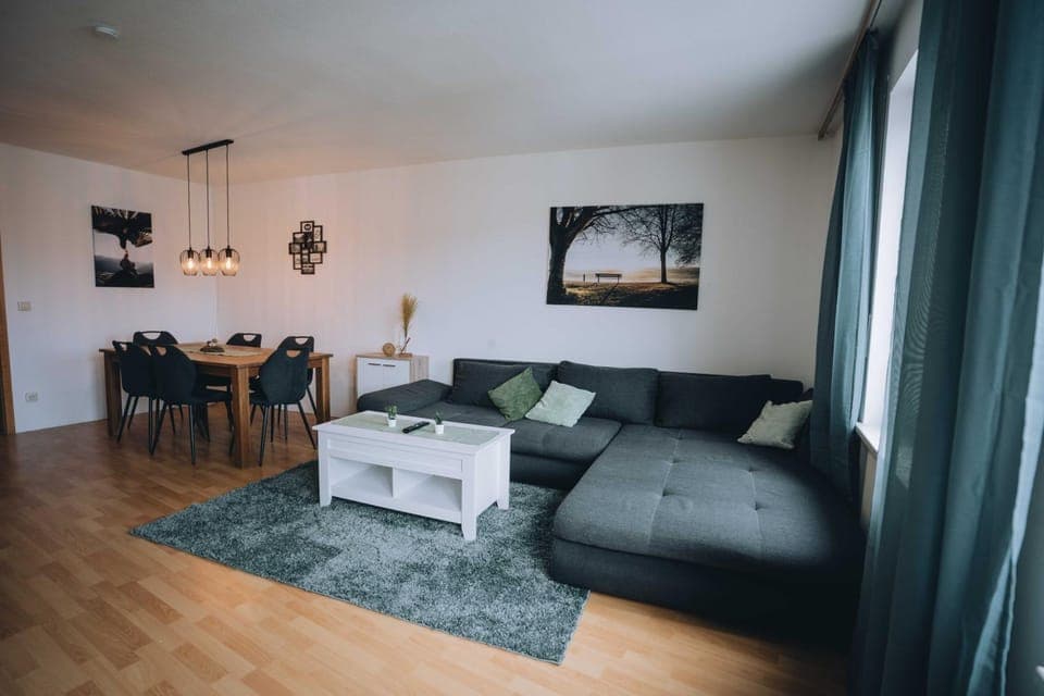 Living room, Seating area, Dining area