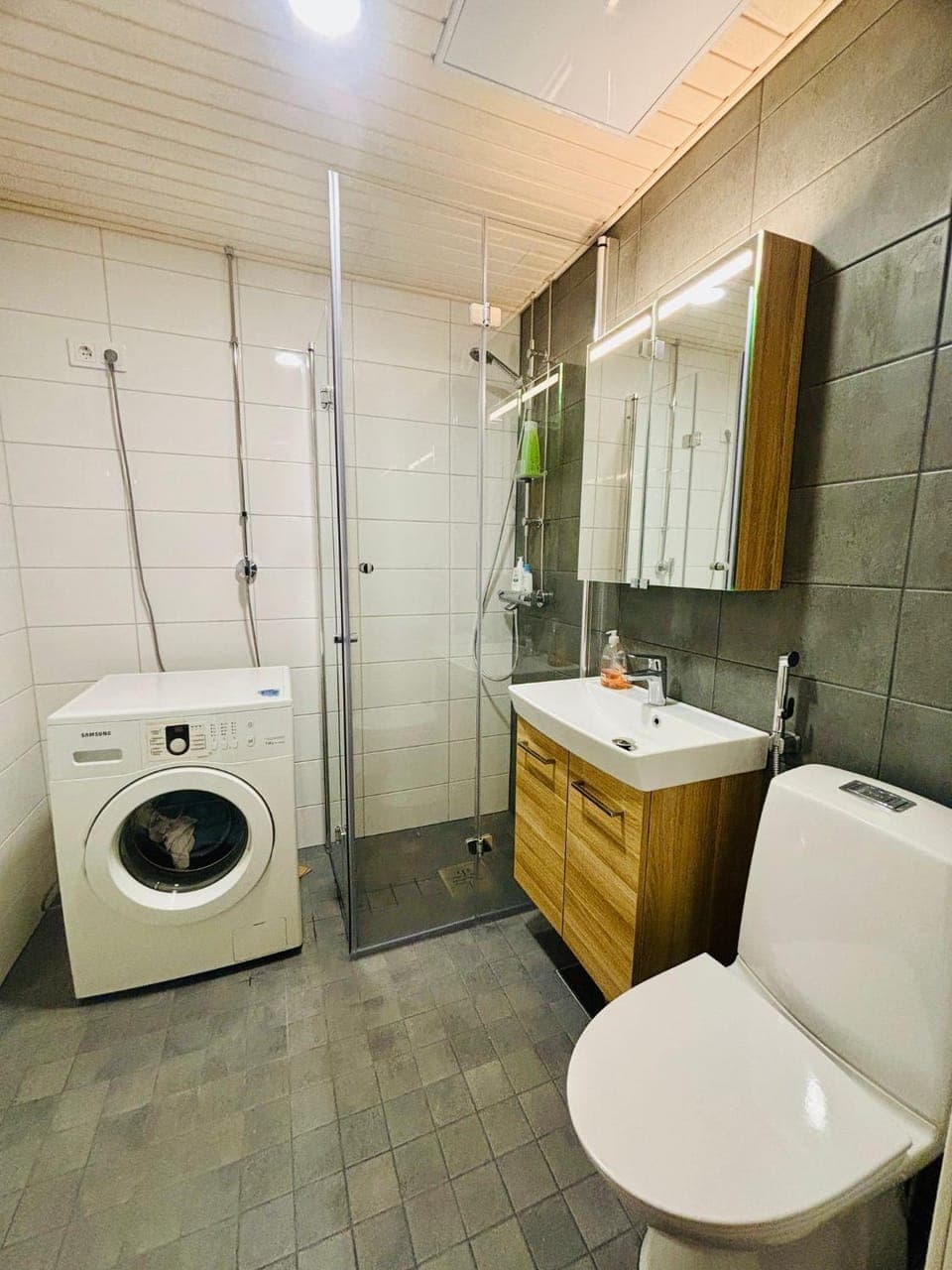 Shower, Toilet, Bathroom, washing machine