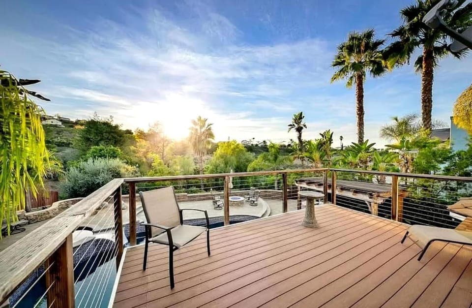 Natural landscape, Balcony/Terrace, Garden view, Pool view