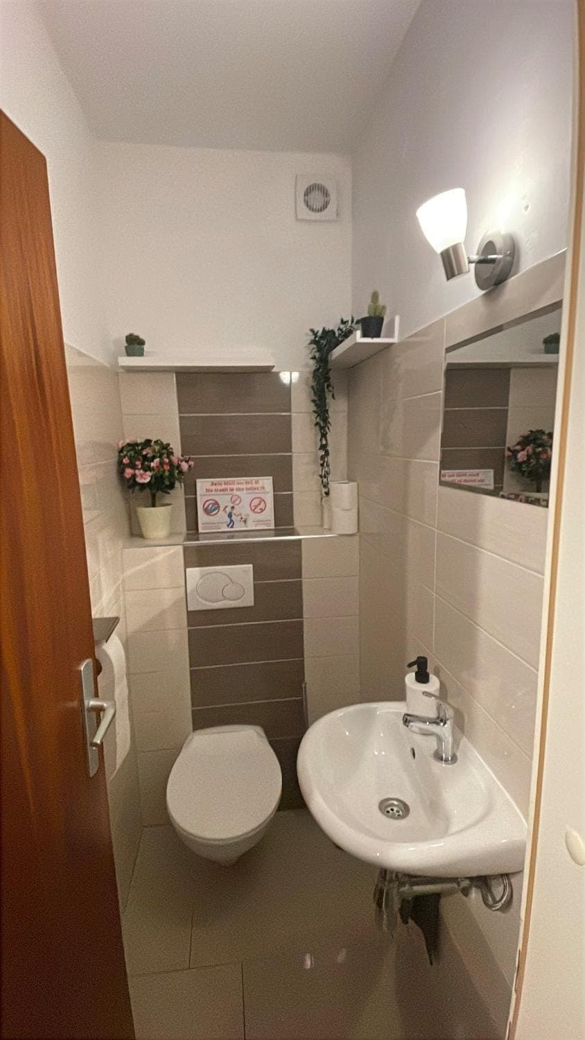 Toilet, Bathroom, towels