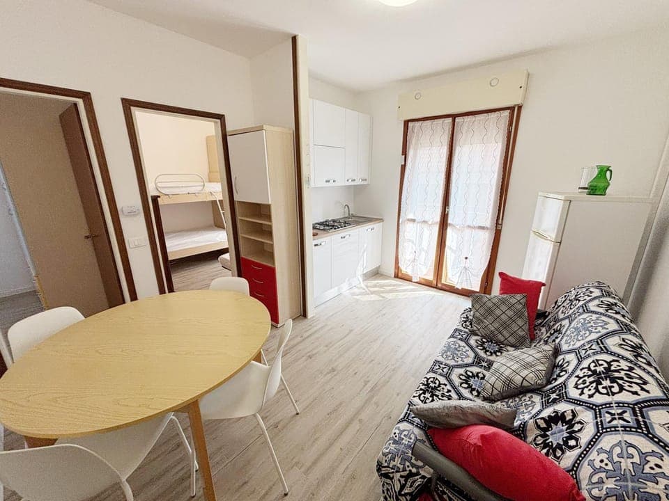 Kitchen or kitchenette, Living room, Dining area