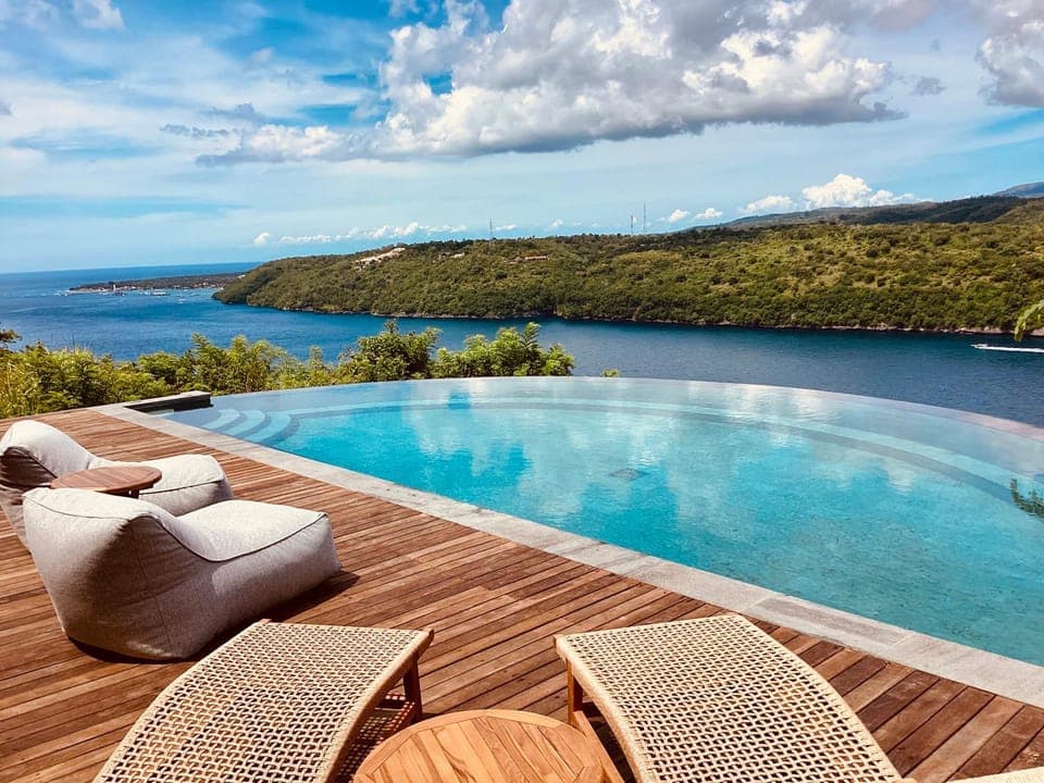 Day, Natural landscape, View (from property/room), Pool view, Sea view, Swimming pool, sunbed