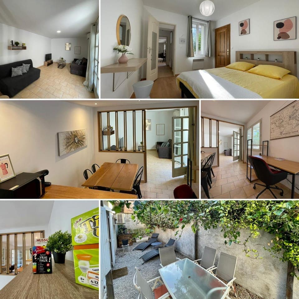 Bed, TV and multimedia, Kitchen or kitchenette, Living room, Photo of the whole room, Seating area, Dining area, Bedroom