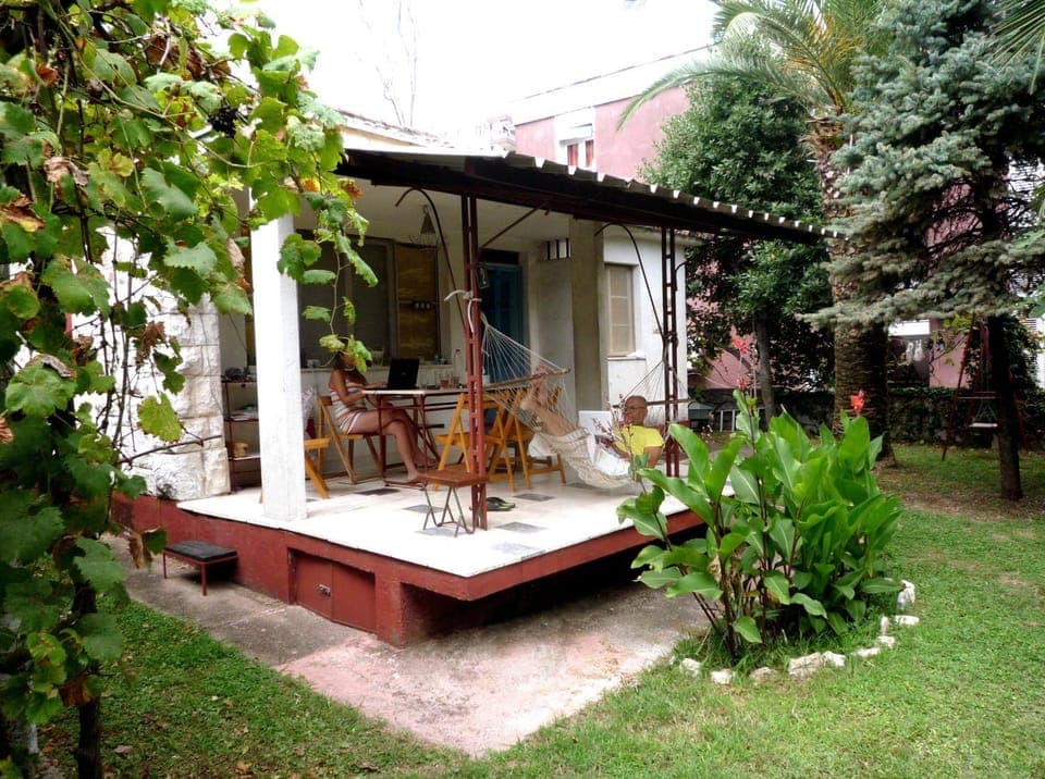 Property logo or sign, Natural landscape, Summer, Balcony/Terrace, Garden view