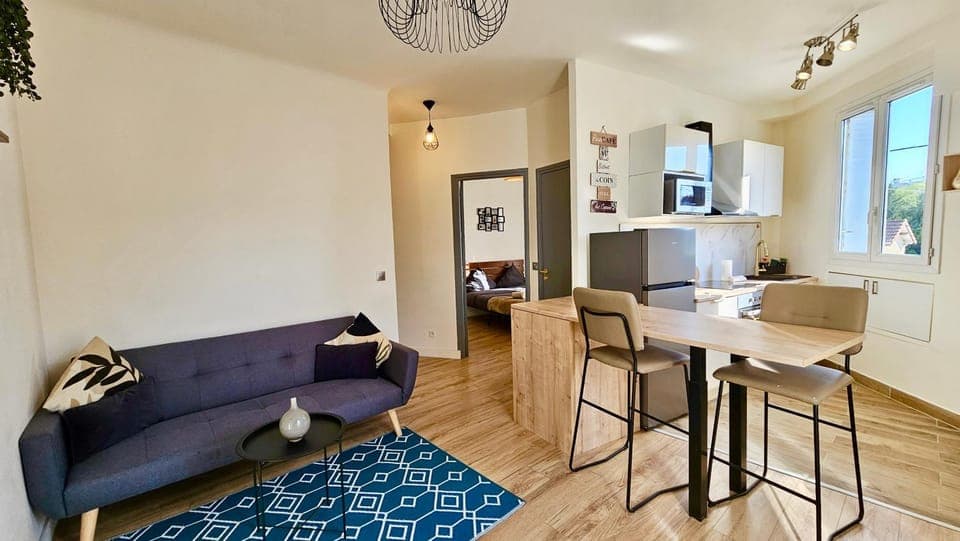 Kitchen or kitchenette, Living room, Lounge or bar, Dining area, Bedroom, heating