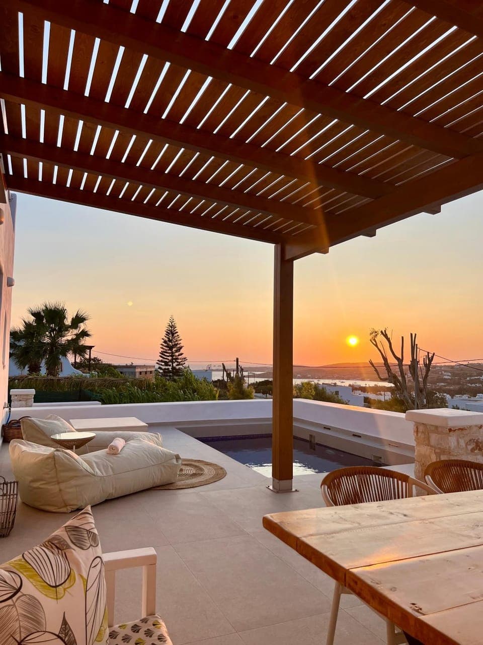 Garden, Balcony/Terrace, Swimming pool, Sunset