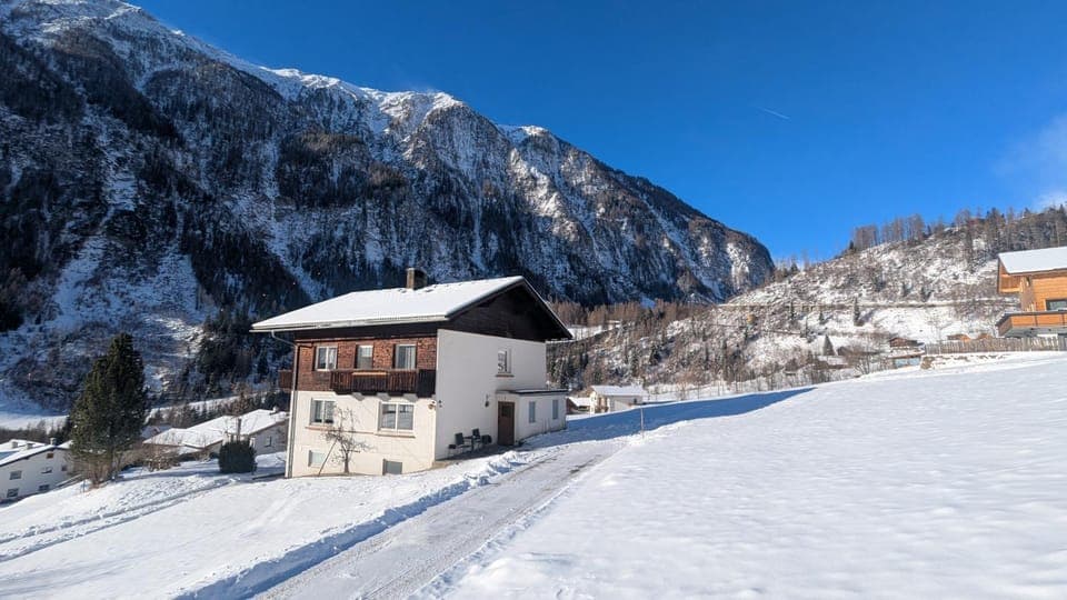 Property building, Natural landscape, Winter, Mountain view