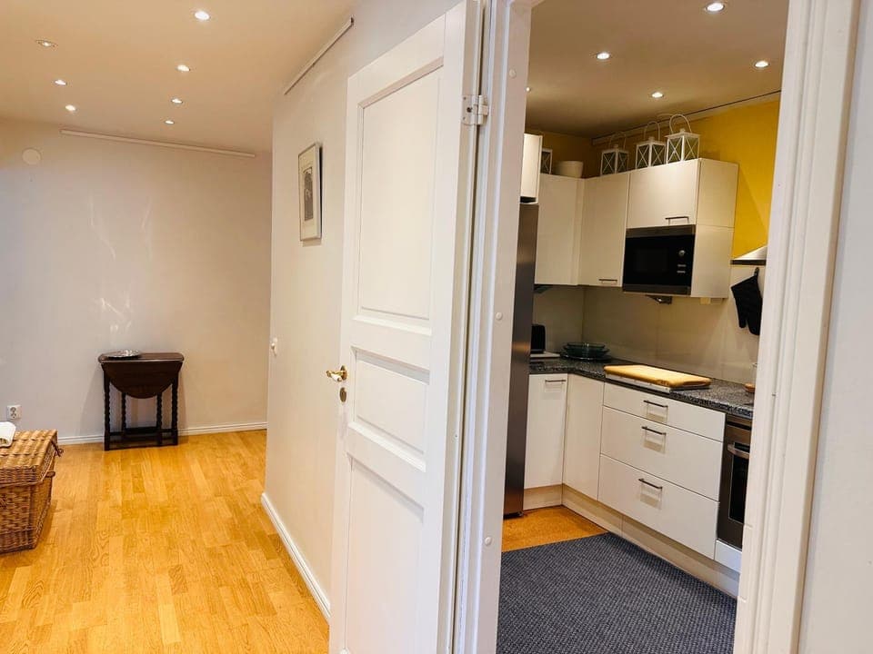 Kitchen or kitchenette, minibar, oven