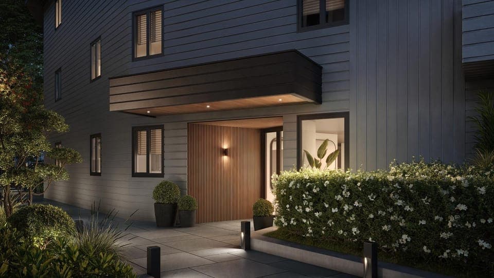 Property building, Facade/entrance, Night