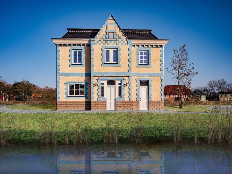 Property building, Day, Natural landscape, Lake view