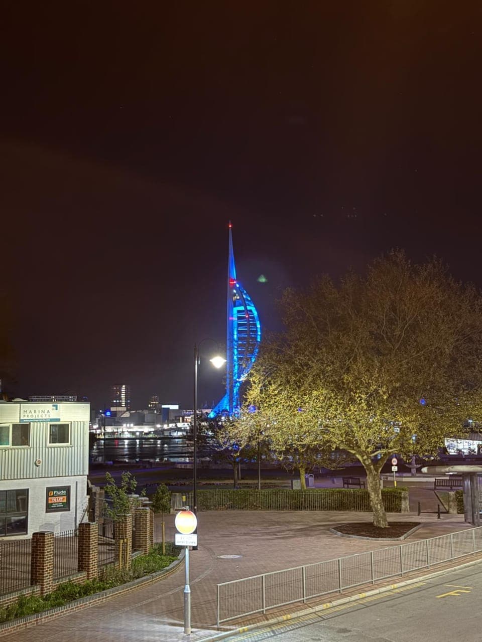 Property building, Night, Landmark view