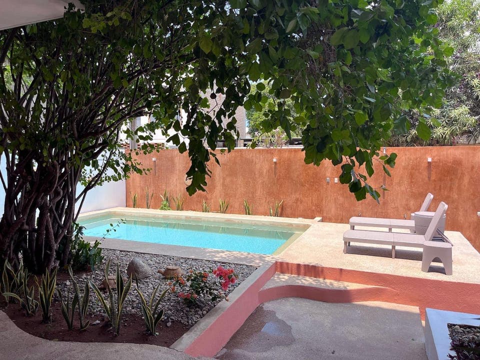 Garden, Swimming pool, sunbed