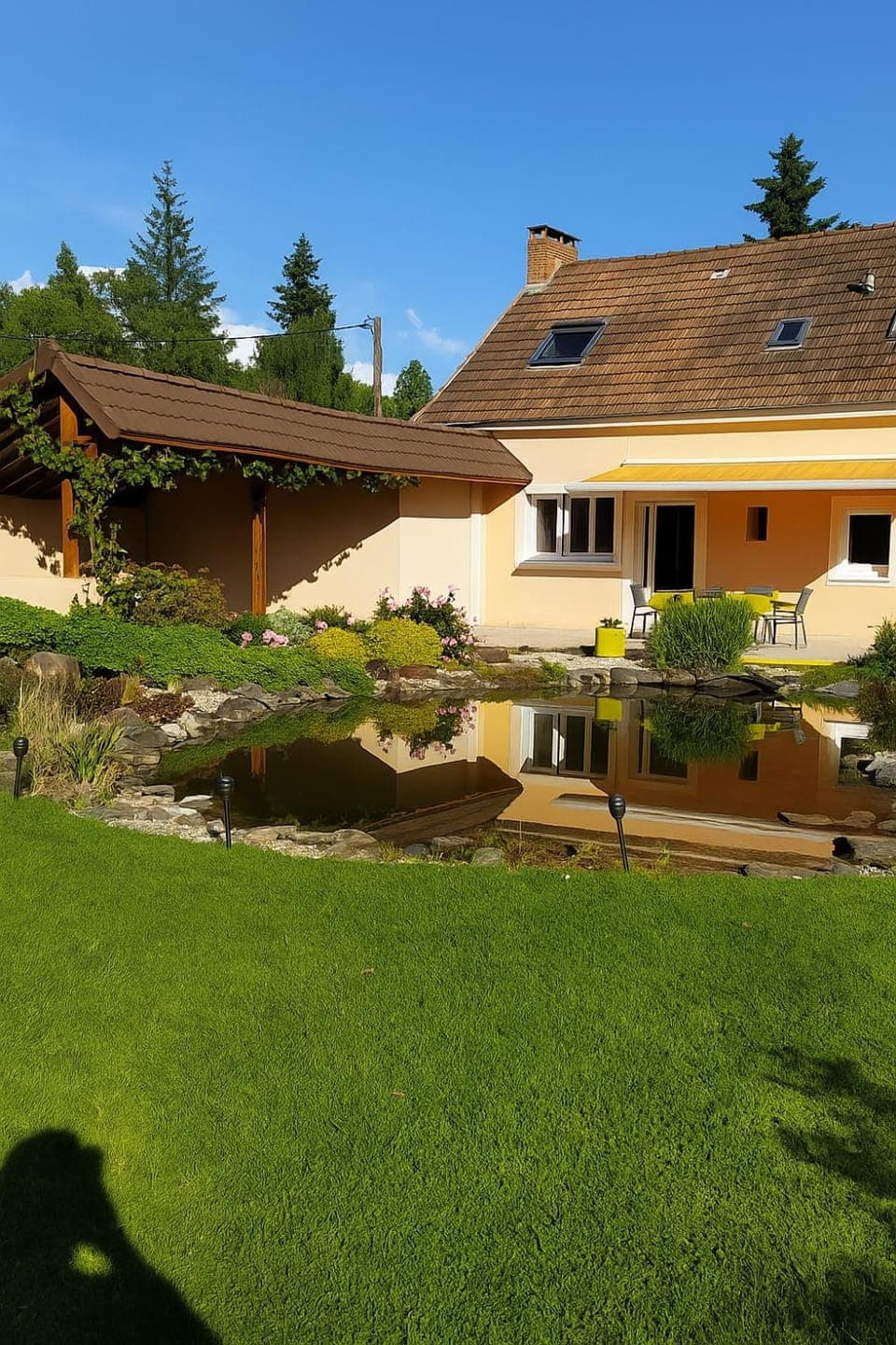 Natural landscape, Garden, Garden view