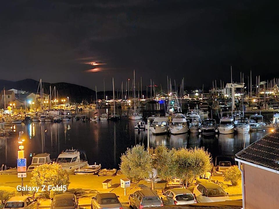 Night, City view, Sea view