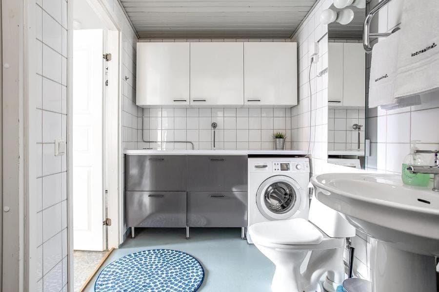 Toilet, washing machine