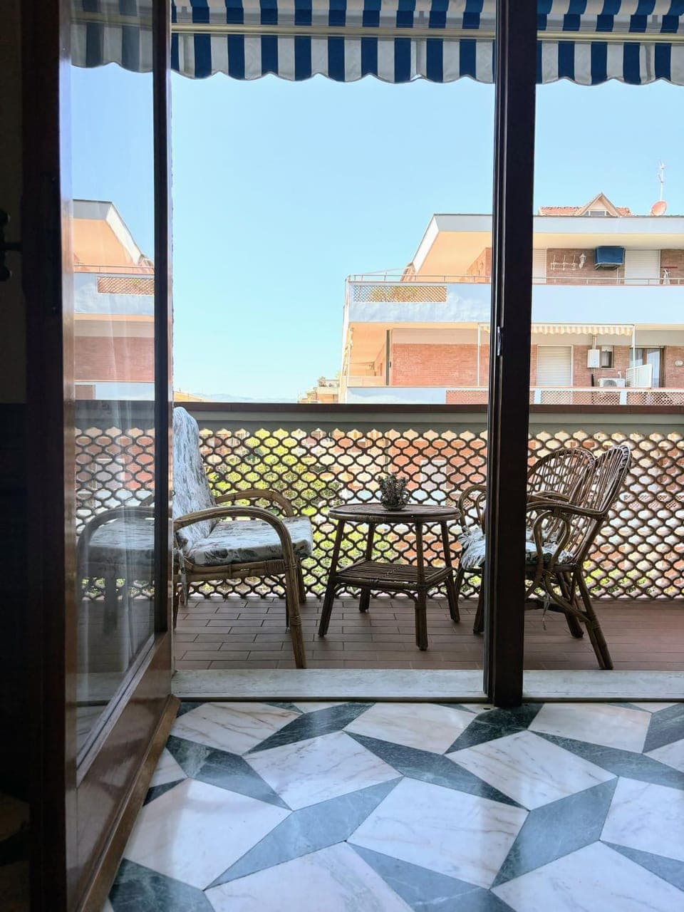 Patio, Bed, Day, View (from property/room), Balcony/Terrace, Living room, Photo of the whole room, Seating area, Dining area, Bedroom