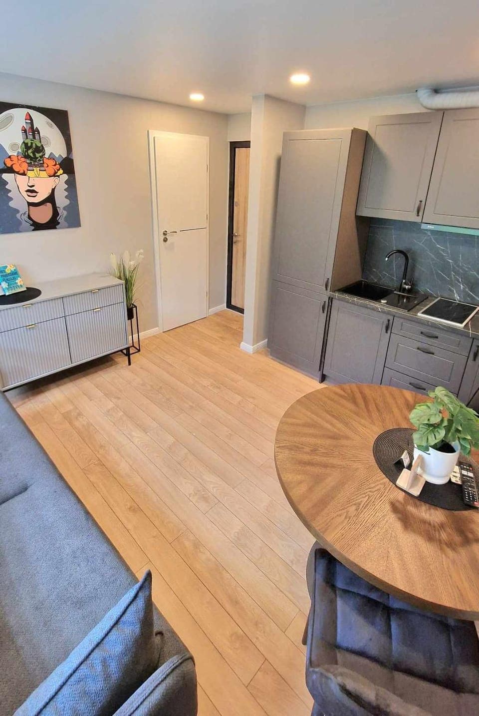 Kitchen or kitchenette, Living room, Photo of the whole room