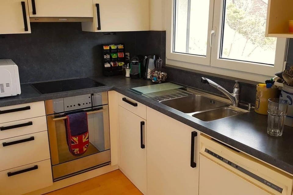 Coffee/tea facilities, Kitchen or kitchenette, dishwasher, stove