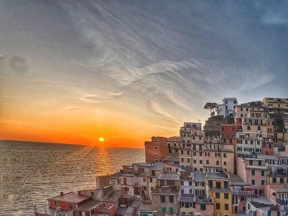 Natural landscape, City view, Sea view, Sunset