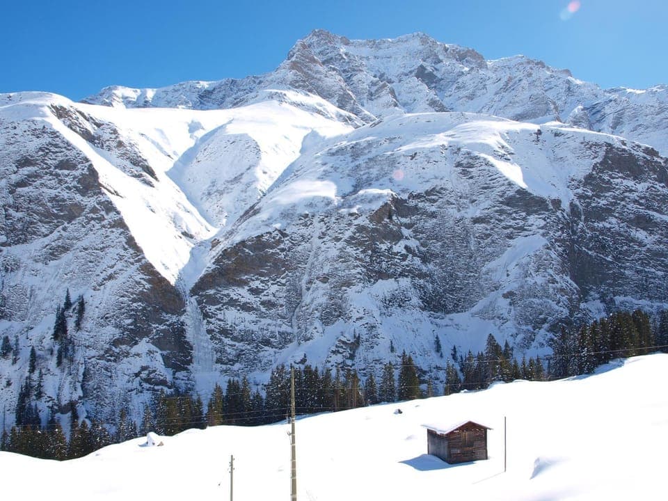 Natural landscape, Winter, Mountain view