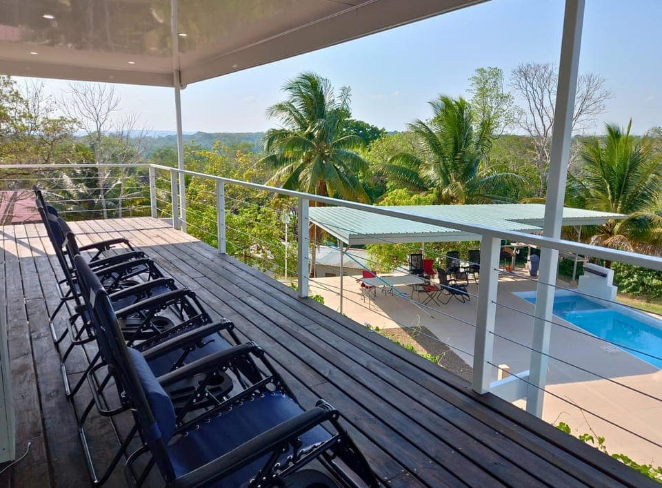 Patio, Natural landscape, Pool view