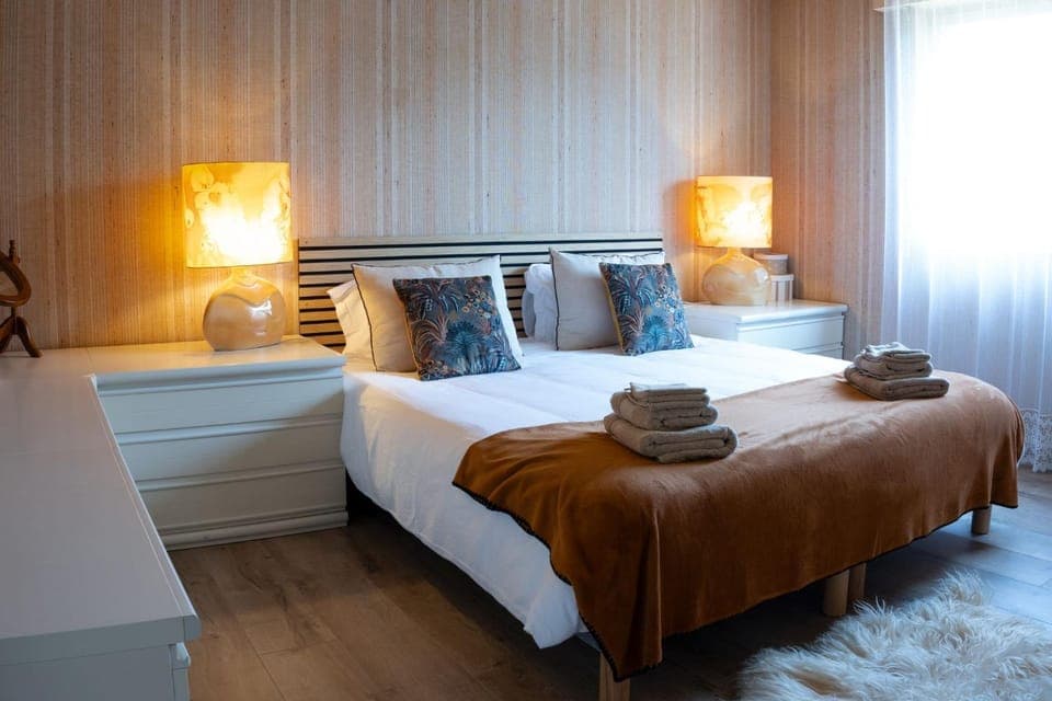 Bed, Photo of the whole room, Bedroom, heating, heating, internet, internet, towels