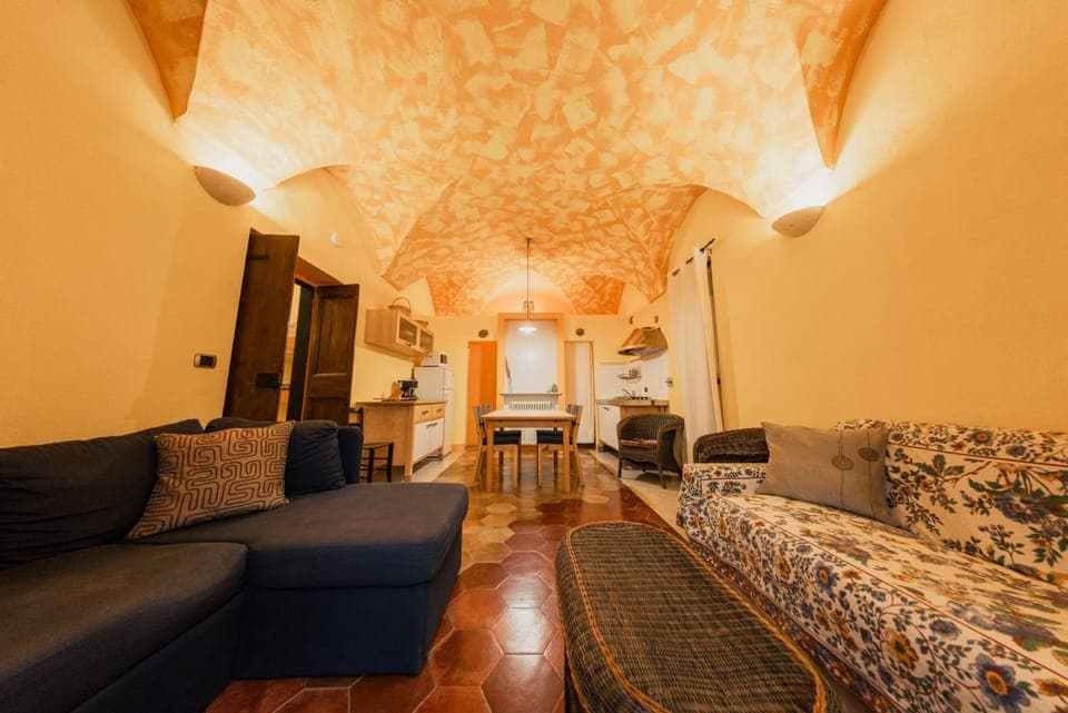 Living room, kitchen