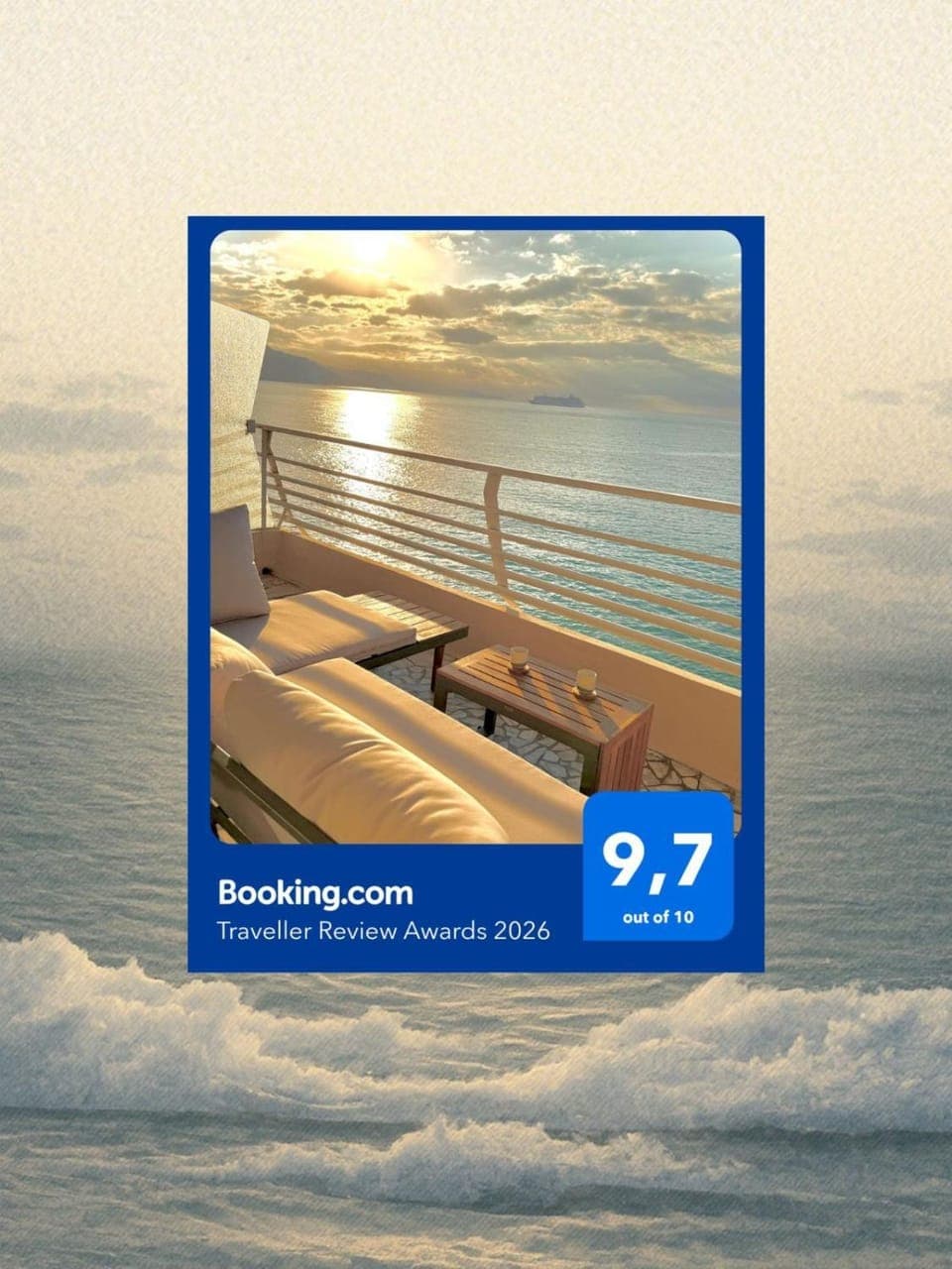 Patio, Balcony/Terrace, Seating area, Sunrise