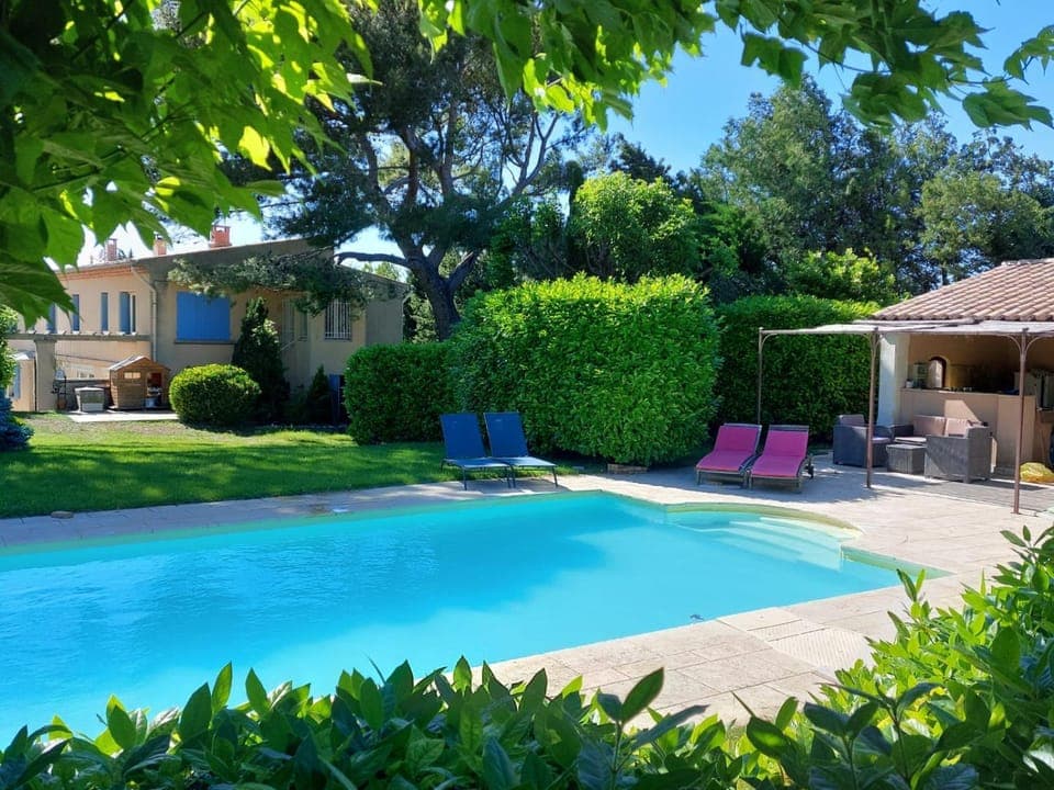 Garden, Pool view, Swimming pool, sunbed