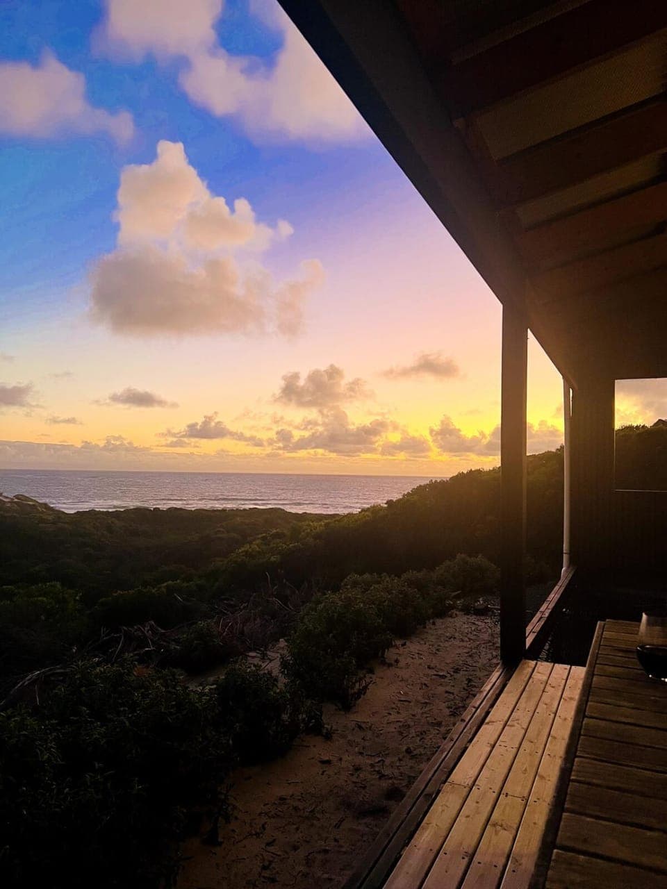 Natural landscape, Balcony/Terrace, Sea view, Sunset