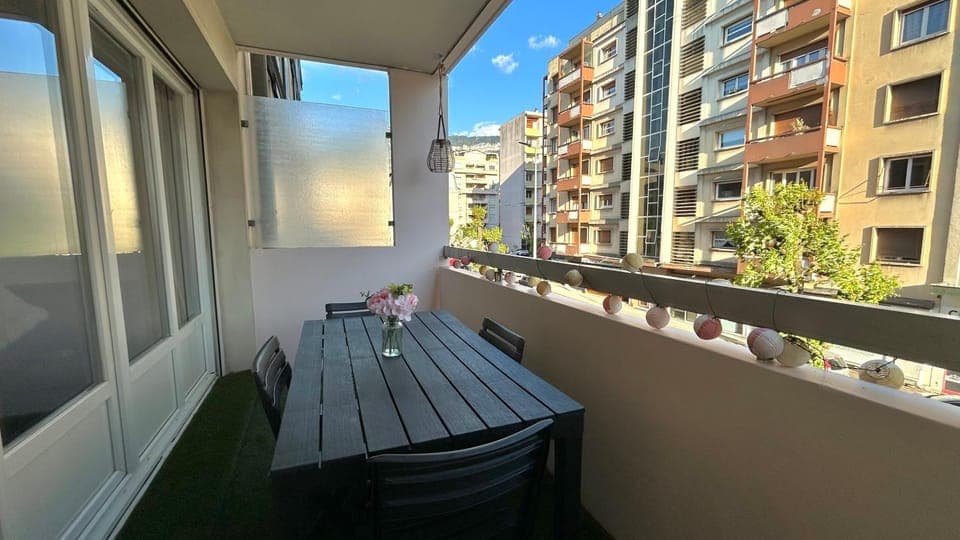 Property building, Patio, Day, View (from property/room), Balcony/Terrace, Dining area