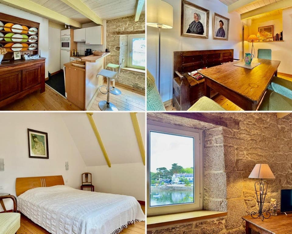 Natural landscape, Photo of the whole room, Seating area, Dining area, Beach, Bedroom, Sea view, kitchen