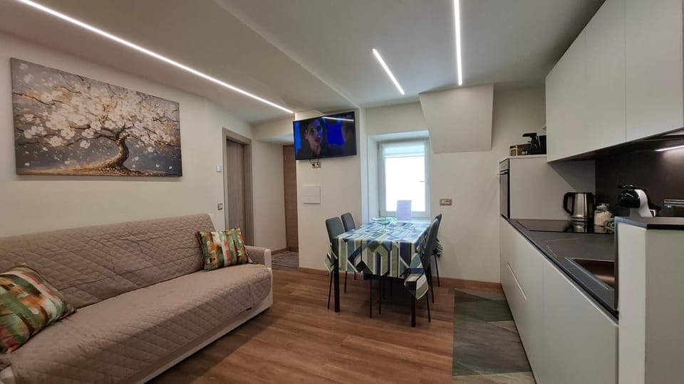 TV and multimedia, Coffee/tea facilities, Kitchen or kitchenette, Living room, Seating area, Dining area, oven, stove